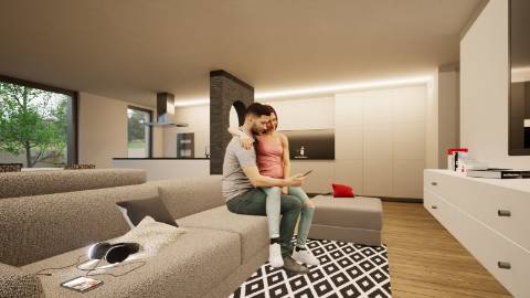 Moradia geminada T4 em Loureiro