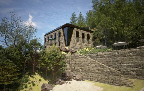 Quinta no Douro com Projeto Hoteleiro | Vista Rio | Praia Privativa | Sebolido