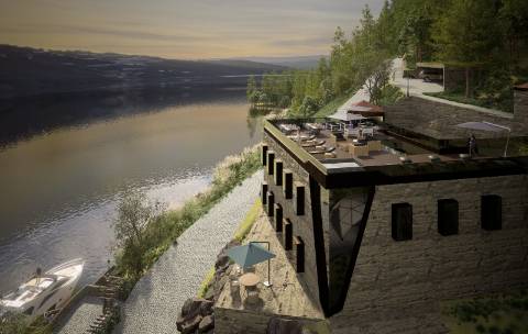 Quinta no Douro com Projeto Hoteleiro | Vista Rio | Praia Privativa | Sebolido