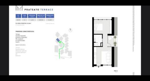Apartamento com um quarto ,novo ,no Empreendimento Prateato Terrace em Marvilla