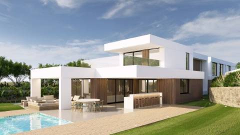 Terreno com Projeto Aprovado em Almancil - Moradia Contemporânea de Luxo com Piscina
