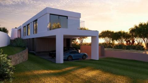 Terreno com Projeto Aprovado em Almancil - Moradia Contemporânea de Luxo com Piscina
