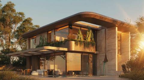 Lote para Moradia contemporânea em Projecto
