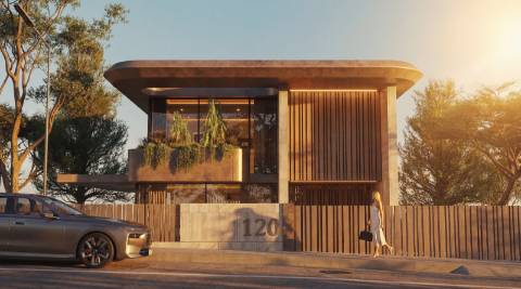 Lote para Moradia contemporânea em Projecto