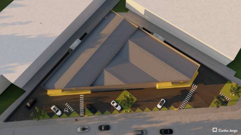 Armazém com 718m2 . Área livre de 718 m2. Z.I Canelas
