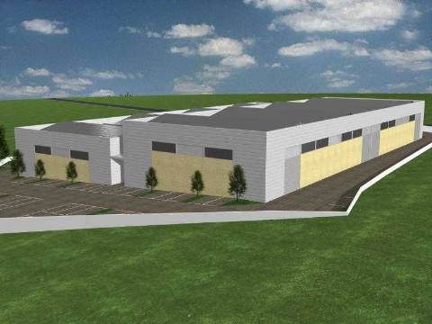 Terreno industrial 9900 m2. Área construção armazém 5000m2