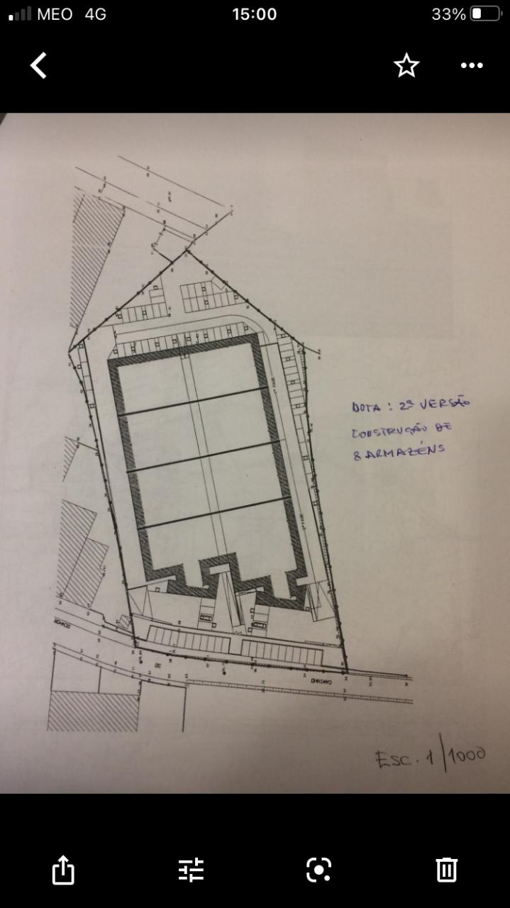 Terreno industrial 9900 m2. Área construção armazém 5000m2
