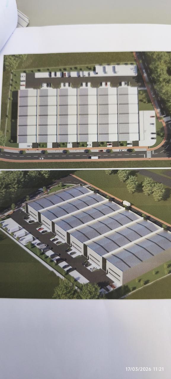 Armazém novo 607 m2 - Pé dto 8 mt.