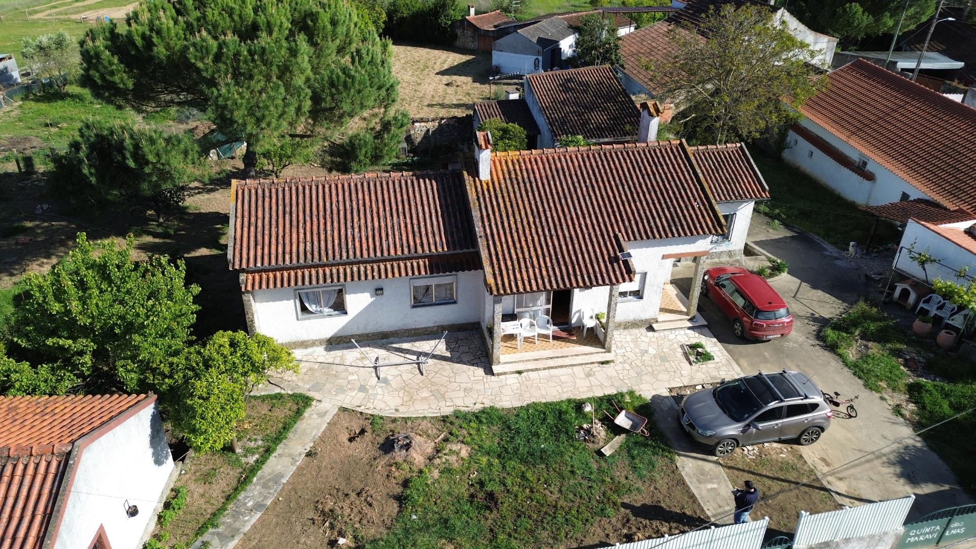Venda de Quinta com Casa T4, Adega, Lagar e Terreno com Árvores de Fruto em Casével - Santarém
