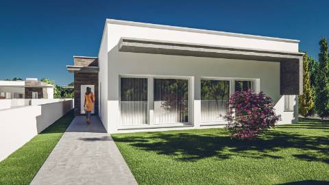 Moradia contemporânea V4 em condomínio fechado a 5 minutos da cidade de Leiria