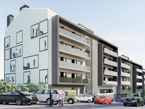 Apartamento T3 Duplex na cidade de Leiria com 3 suítes e vista para a cidade e castelo
