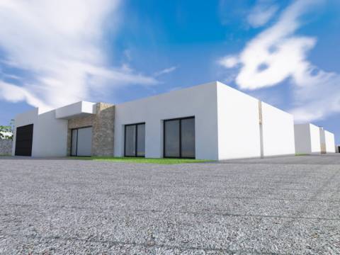 Moradia lote B - Moradia isolada térrea T3 com garagem e piscina em Lagoa do Cão, Aljubarrota