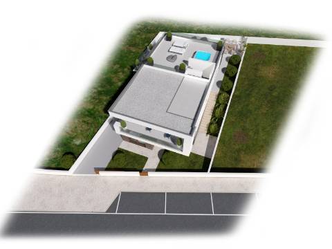 Moradia V3 com piscina e garagem a 5 minutos das praias