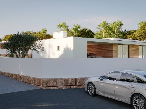 Moradia V3 térrea com garagem e vista campo