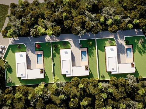 Moradia V3 térrea com garagem e vista campo