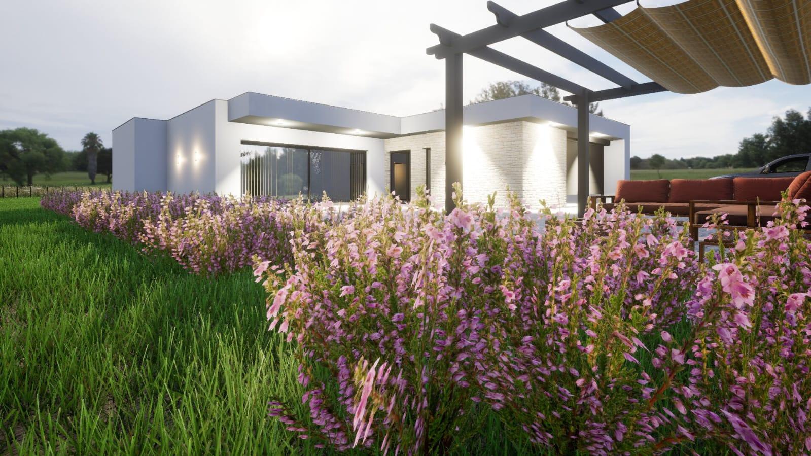 Moradia Térrea V3 Vista serra, lote 1645m2, Lagoa do Cão