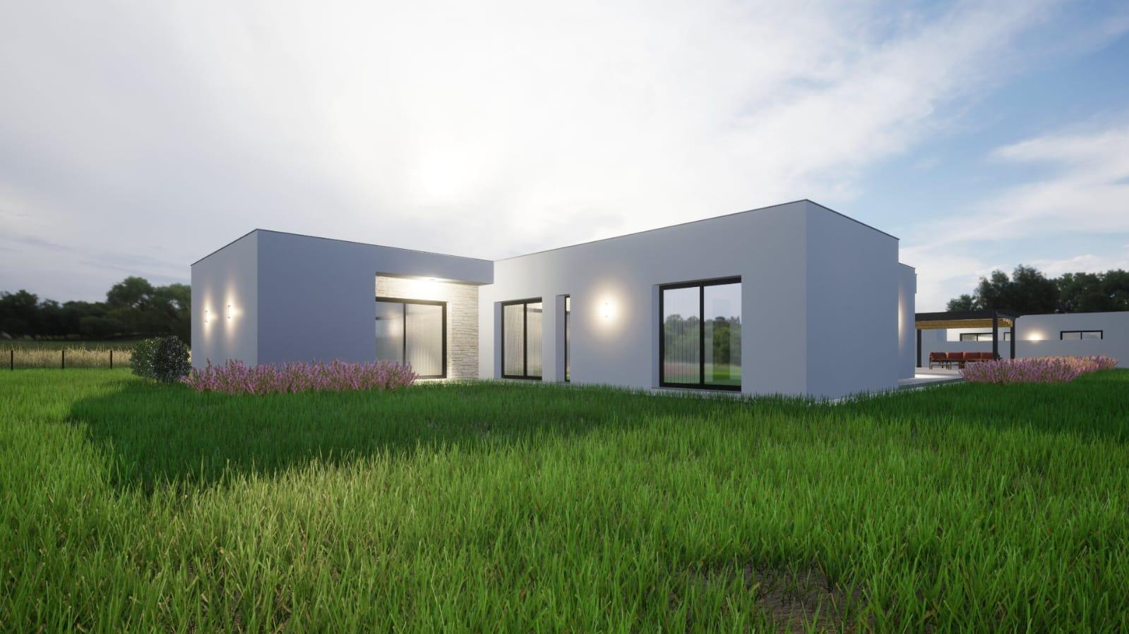 Moradia Térrea V3 Vista serra, lote 1645m2, Lagoa do Cão