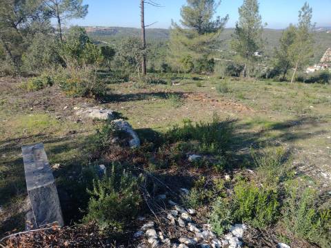 Terreno de 1505m2 urbanizável em Ortiga, Fátima com vista Castelo Ourém