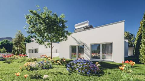 Moradia contemporânea V4 em condomínio fechado a 5 minutos da cidade de Leiria