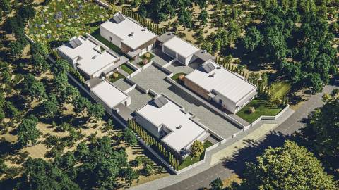 Moradia contemporânea V4 em condomínio fechado a 5 minutos da cidade de Leiria