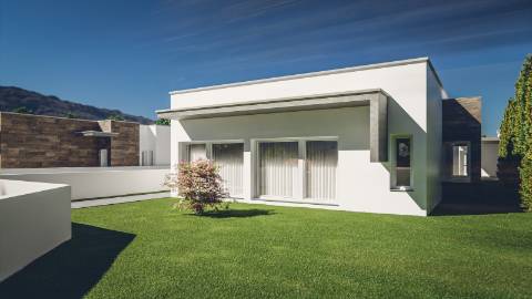 Moradia contemporânea V4 em condomínio fechado a 5 minutos da cidade de Leiria