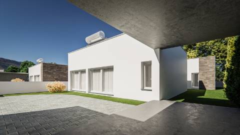 Moradia contemporânea V4 em condomínio fechado a 5 minutos da cidade de Leiria