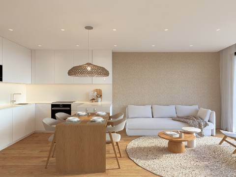 Apartamento T2 com garagem no centro da cidade