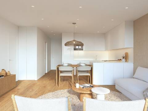 Apartamento T2 com garagem no centro da cidade