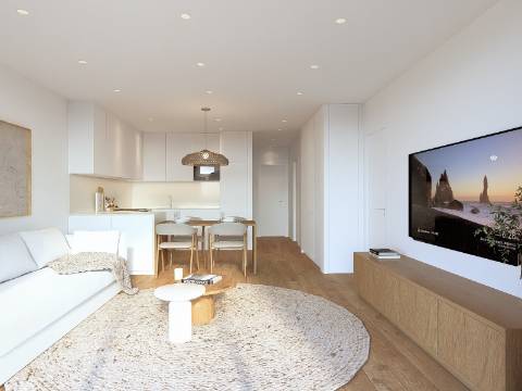 Apartamento T2 com garagem no centro da cidade