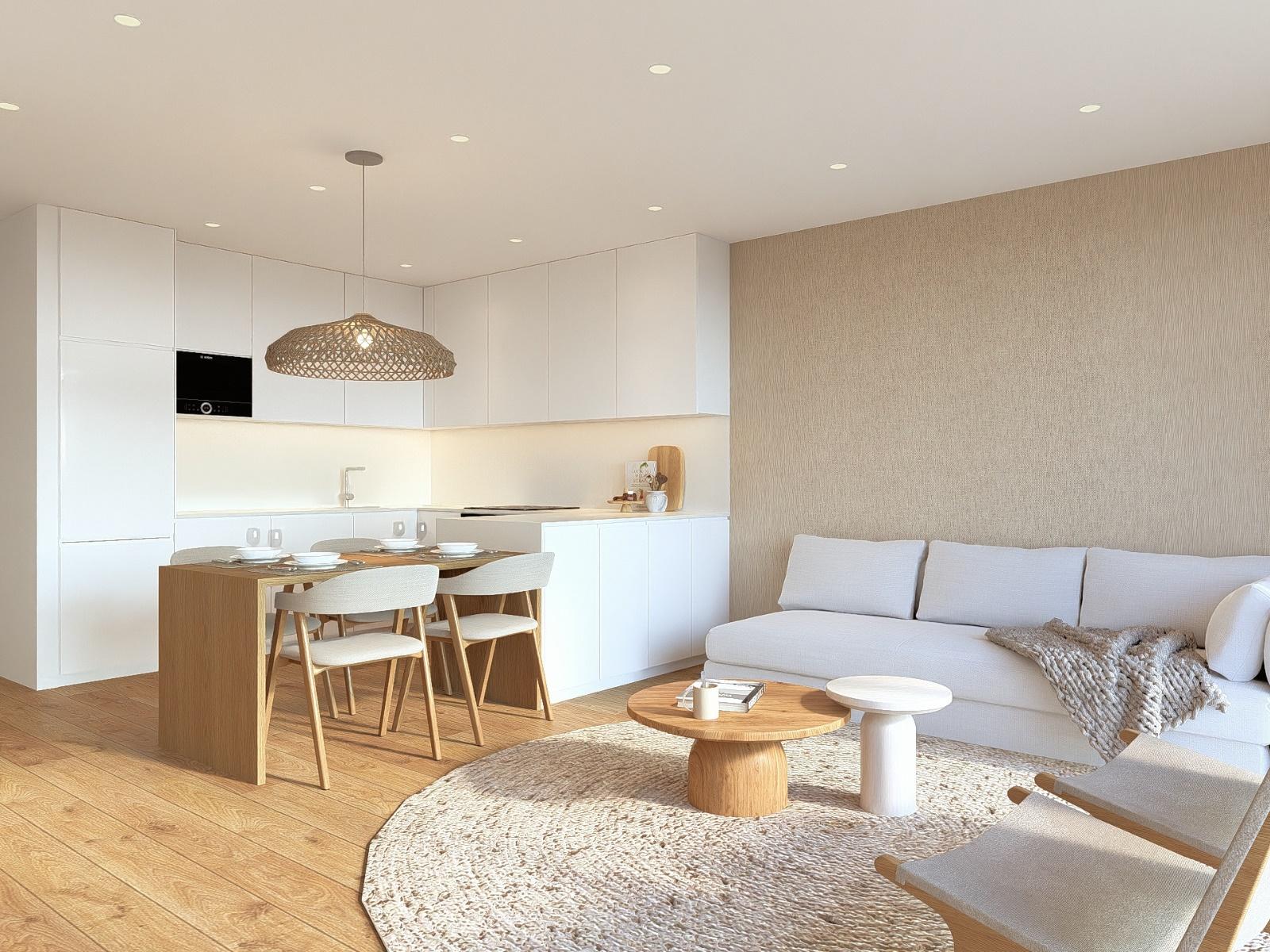 Apartamento T2 com garagem no centro da cidade