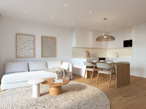 Apartamento T2 com garagem no centro da cidade