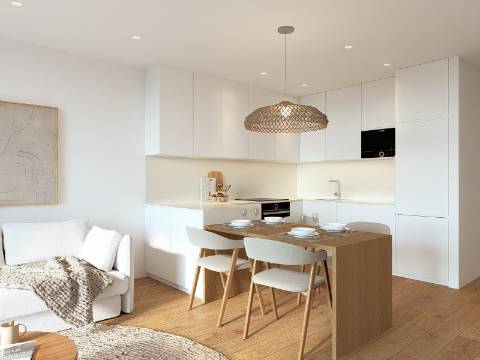 Apartamento T2 com garagem no centro da cidade