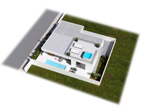 Moradia V3 térrea com piscina a 5 minutos das praias