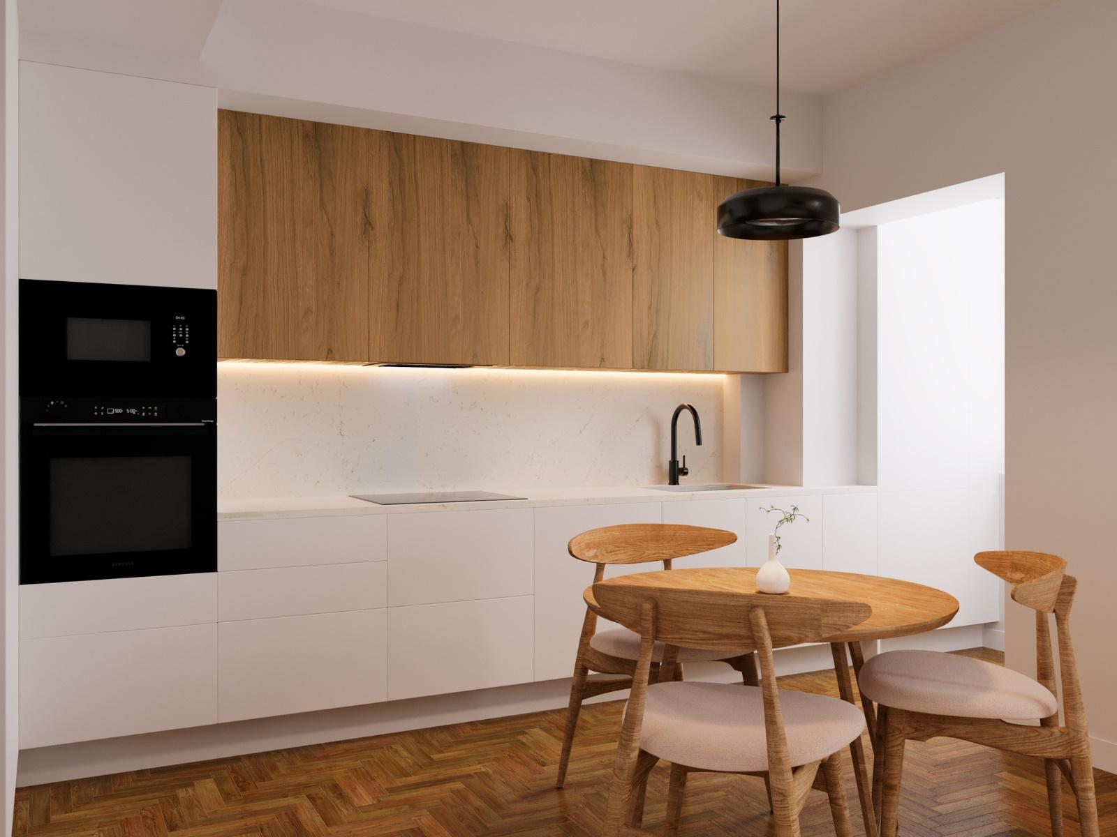 Apartamento T2 com varanda e vista de Rio - totalmente renovado