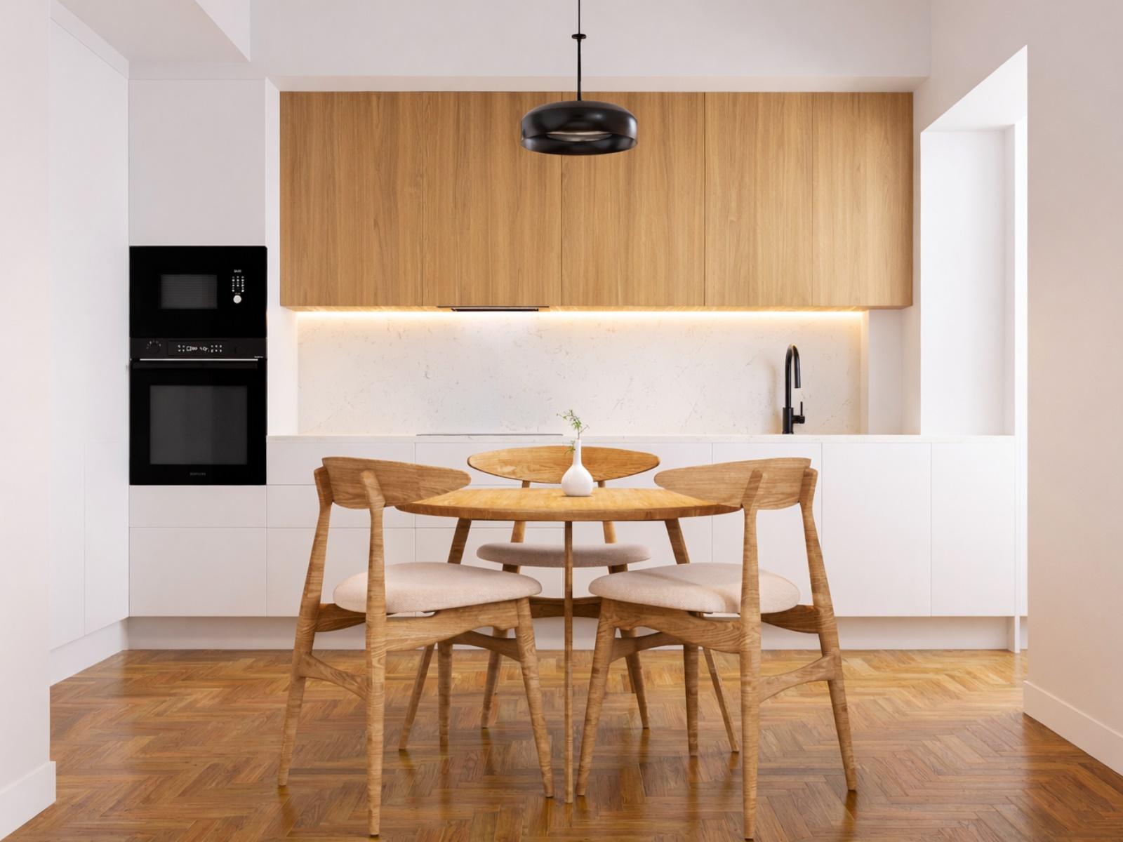 Apartamento T2 com varanda e vista de Rio - totalmente renovado