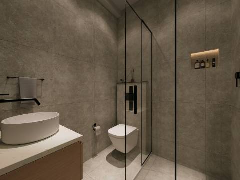 Apartamento T2 com varanda e vista de Rio - totalmente renovado