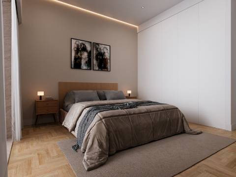 Apartamento T2 de charme, com varanda e deslumbrante vista de rio em São Vicente