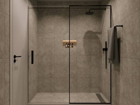 Apartamento T2 de charme, com varanda e deslumbrante vista de rio em São Vicente