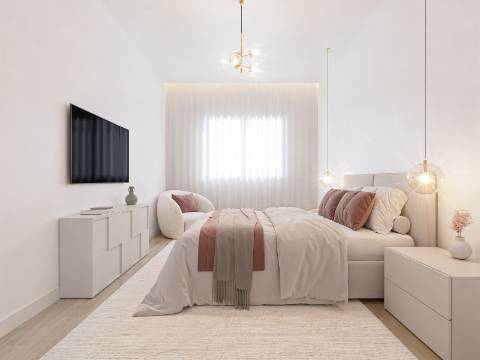 Elegante apartamento T2 totalmente renovado com elevador, na Graça em Lisboa