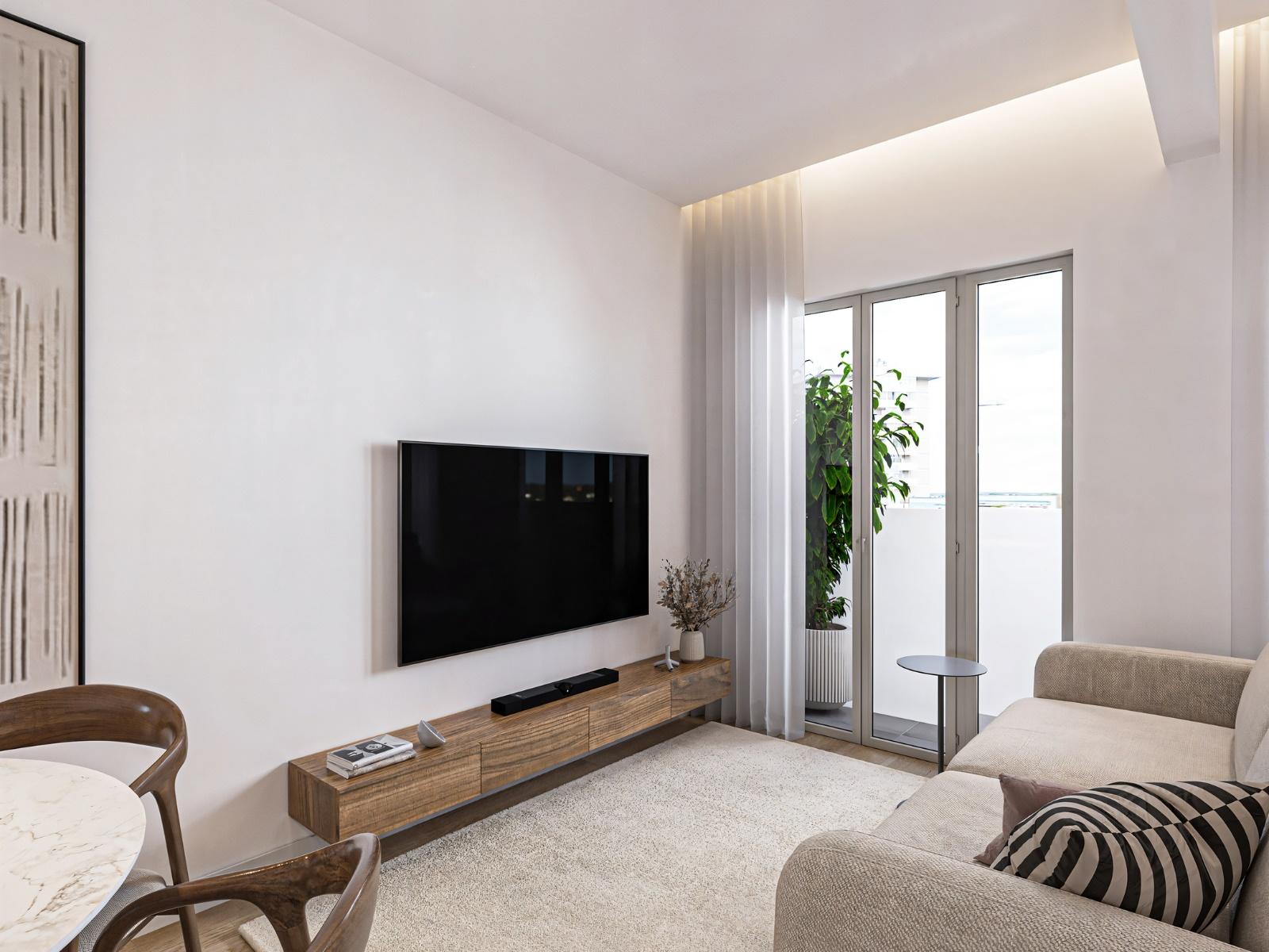 Elegante apartamento T2 totalmente renovado com elevador, na Graça em Lisboa