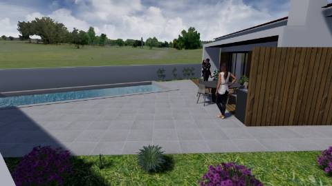 Moradia T3 em Construção com Piscina e Jardim, Souto da Carpalhosa