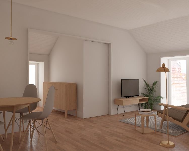 Apartamento T1, Fontainhas, Setúbal