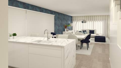 MORADIA T4 GEMINADA ARQUITETURA CONTEMPORÂNEA COM PISCINA - FERNÃO FERRO