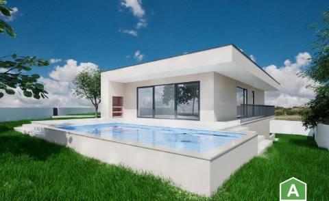 Moradia contemporânea térrea com piscina - Nadadouro, Caldas da Rainha