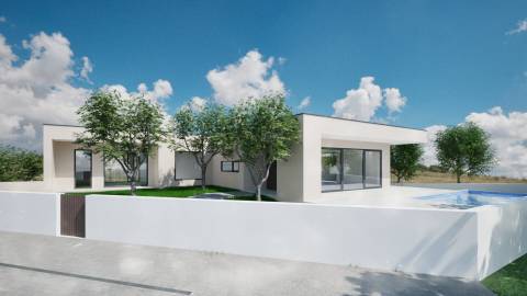 Moradia contemporânea térrea com piscina - Nadadouro, Caldas da Rainha