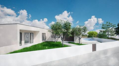 Moradia contemporânea térrea com piscina - Nadadouro, Caldas da Rainha