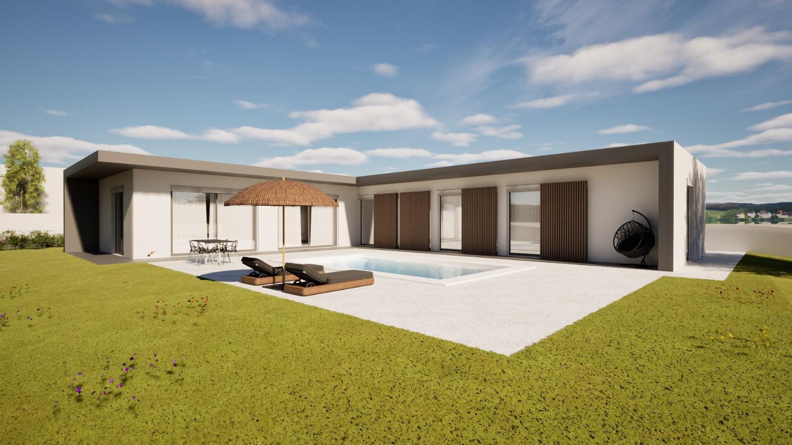 Moradia T3 térrea com piscina - entre a Foz do Arelho e Caldas da Rainha
