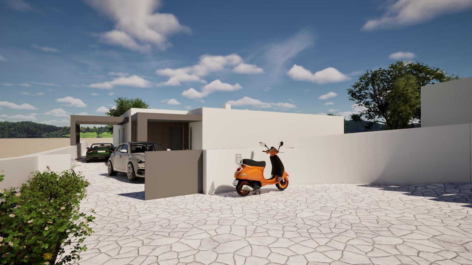 Moradia T3 térrea com piscina - entre a Foz do Arelho e Caldas da Rainha
