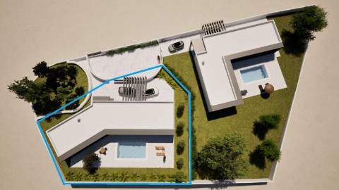 Moradia T3 térrea com piscina - entre a Foz do Arelho e Caldas da Rainha