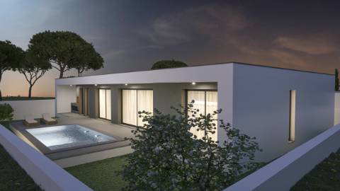 
MORADIA T4 TÉRREA DE ARQUITETURA MODERNA COM PISCINA - NADADOURO
